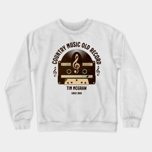 cassette old record a3 Crewneck Sweatshirt